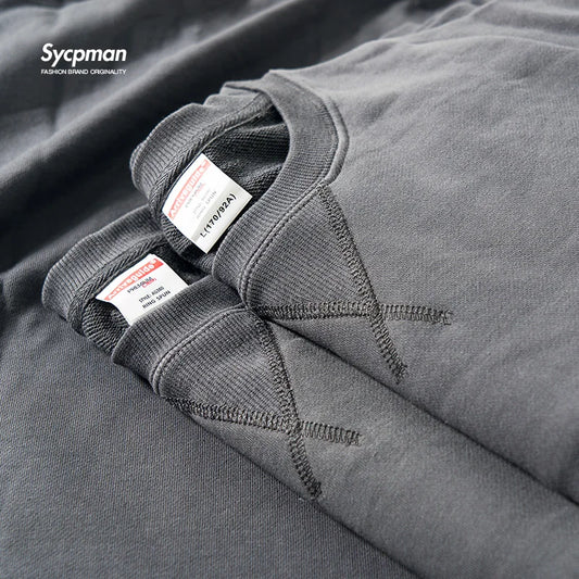 Vintage Inverted Triangle Design Cotton Sweater