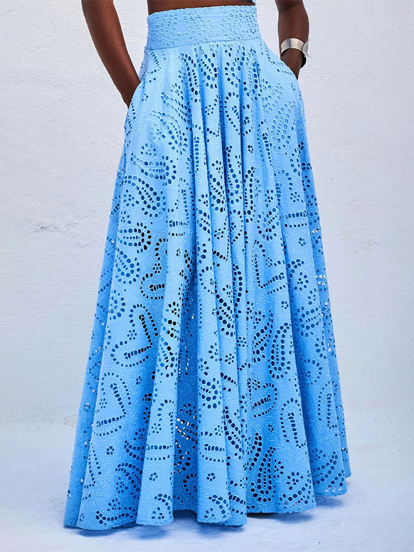 Casual Vacation Sleeveless Long Dress Two-Piece Set