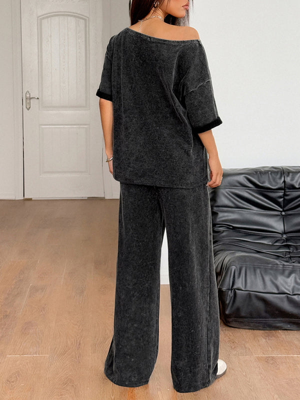 Short-sleeved trousers two-piece set