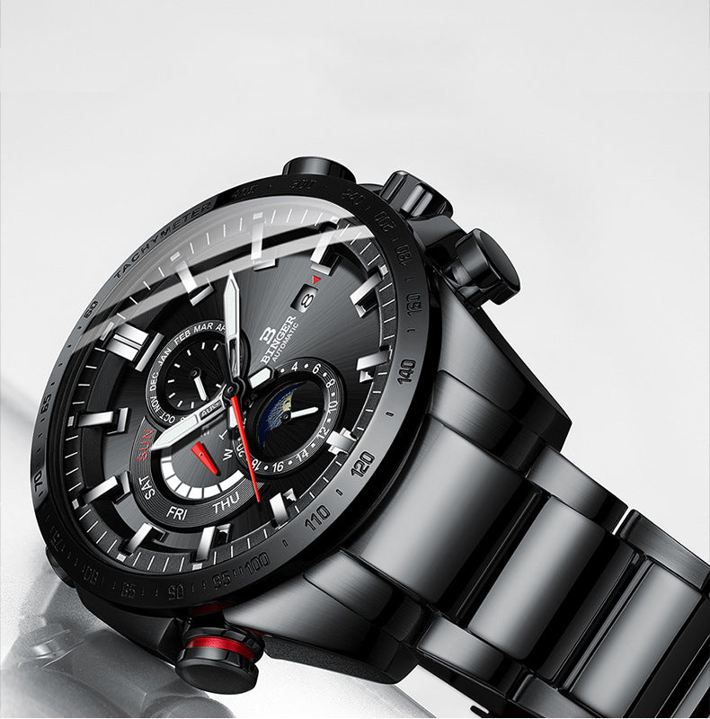 Upgrade Your Timekeeping with the Binger Men's Multi-Functional Automatic Mechanical Watch