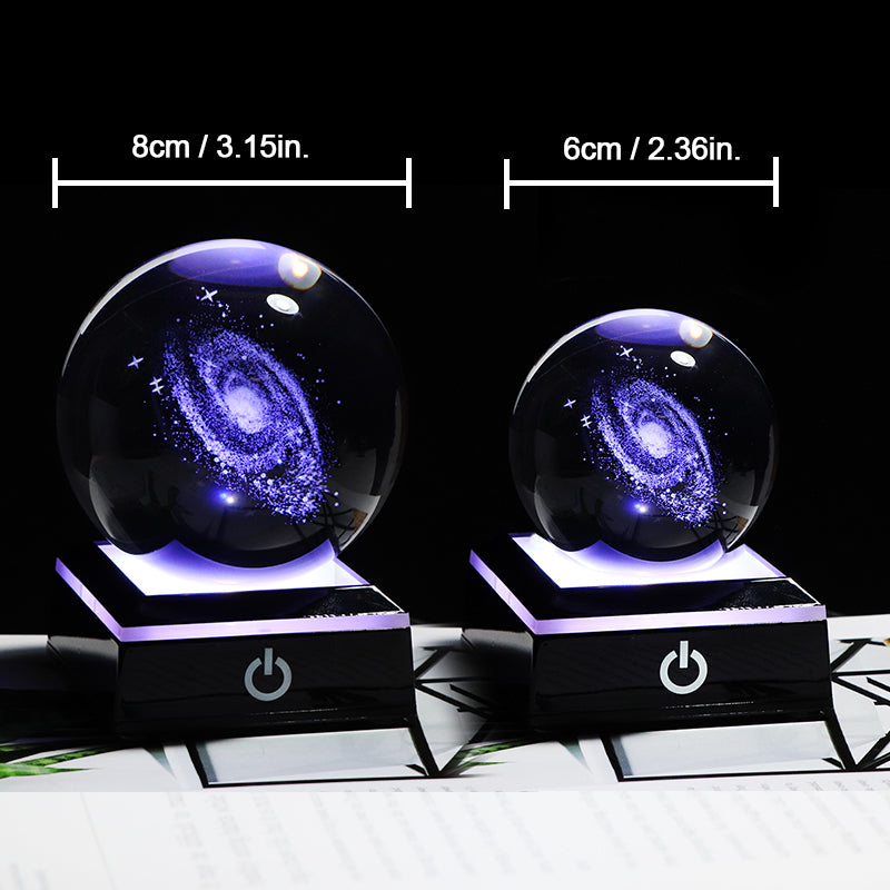 Miniature Galaxy 3D Crystal Ball