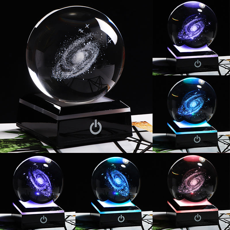 Miniature Galaxy 3D Crystal Ball