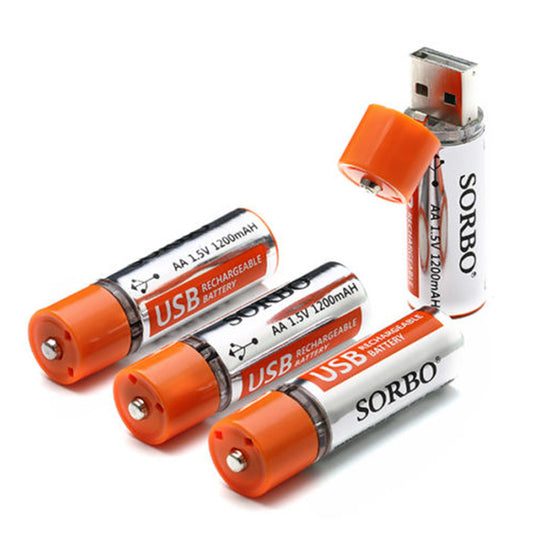 Power up on the go with Sorbo USB Rechargeable Batteries