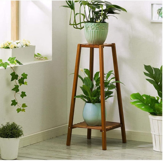 Tall Bamboo Indoor Plant Stand.