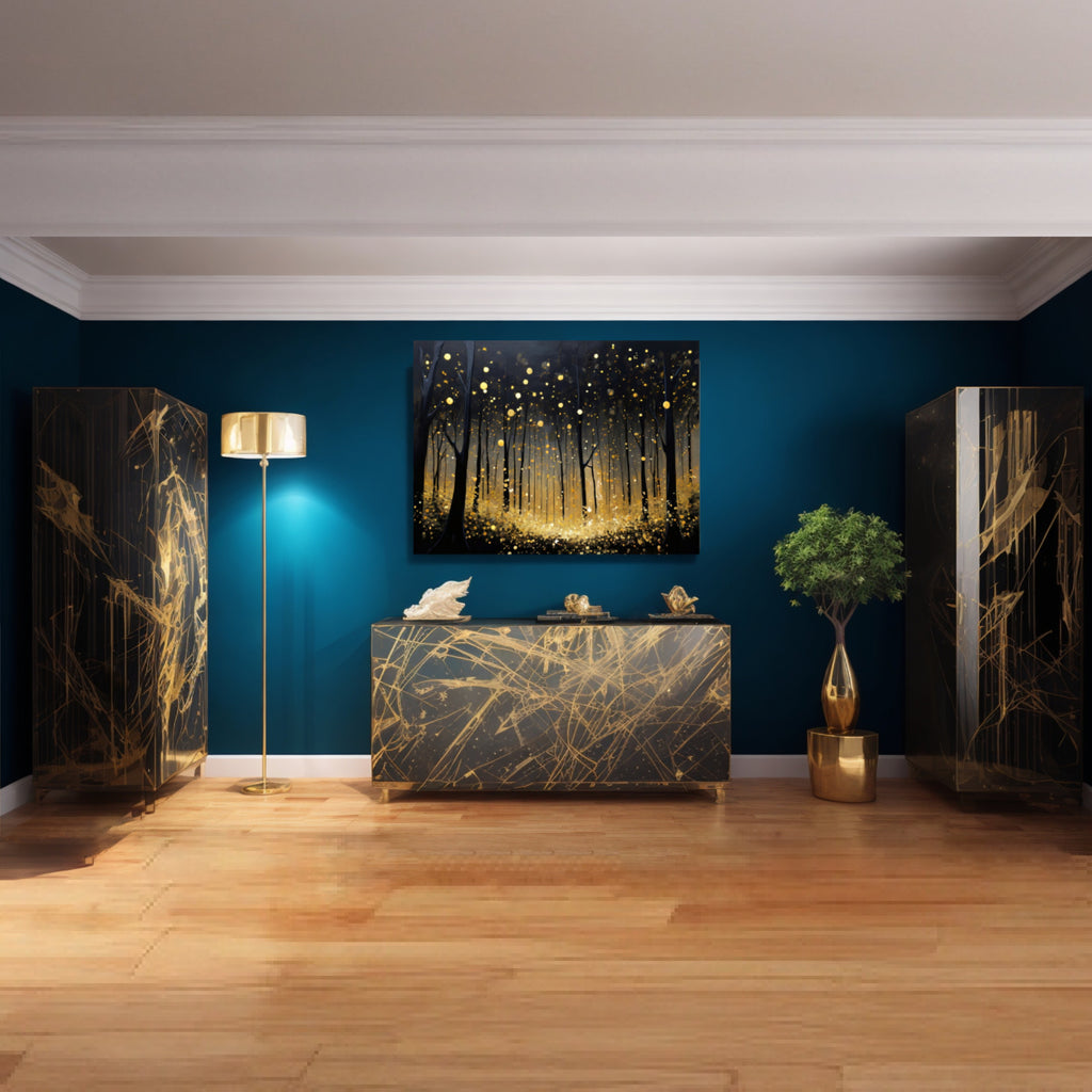 "Golden Forest" Limited Edition Metallic Wall Art by Emotional Alchemy