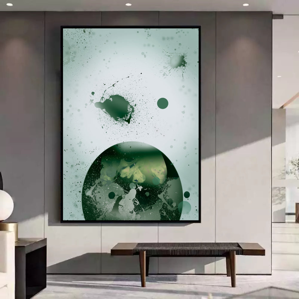 "Green Dispersion - ONE" Limited Edition Metallic Wall Art by Emotional Alchemy