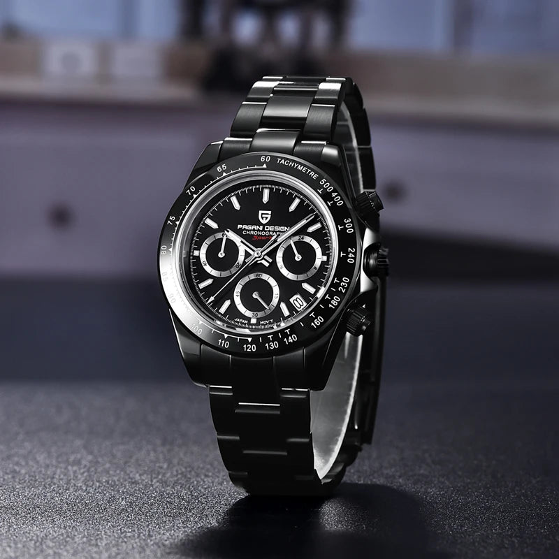 PAGANI PD-1644 Black Men's Quartz Watch