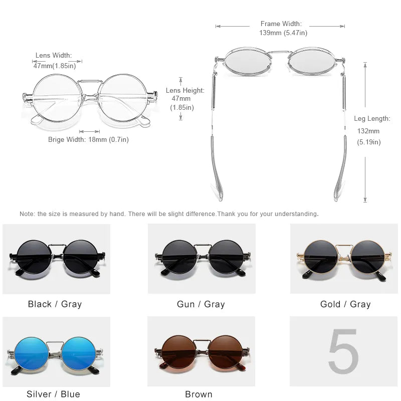 Embrace Timeless Elegance with KINGSEVEN Gothic Steampunk Unisex Sunglasses