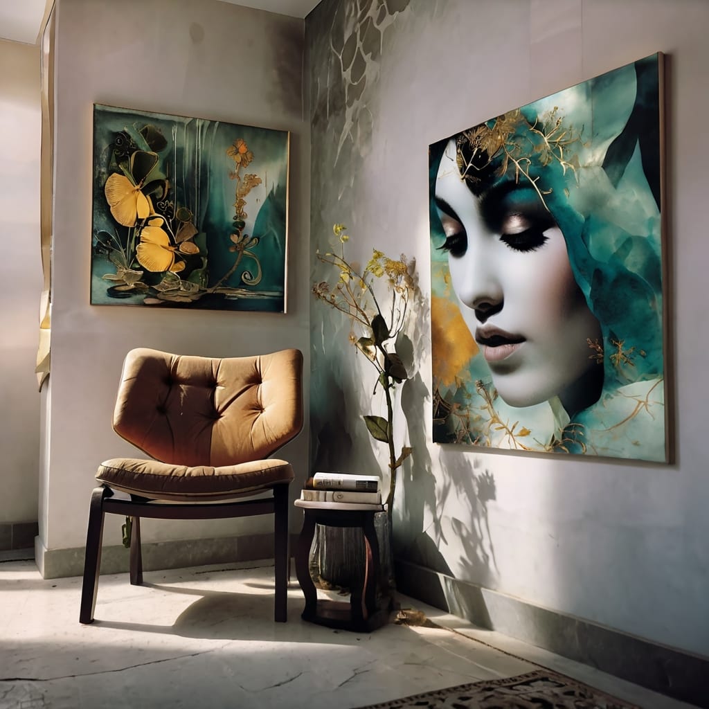 "Green with Envy" Limited Edition Metallic Wall Art by Emotional Alchemy