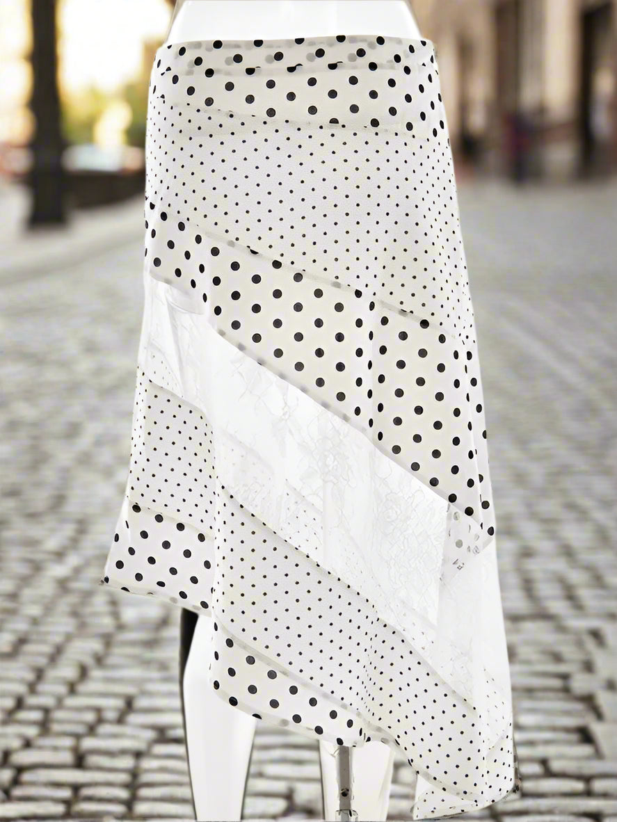 Lace Polka Dot Skirt
