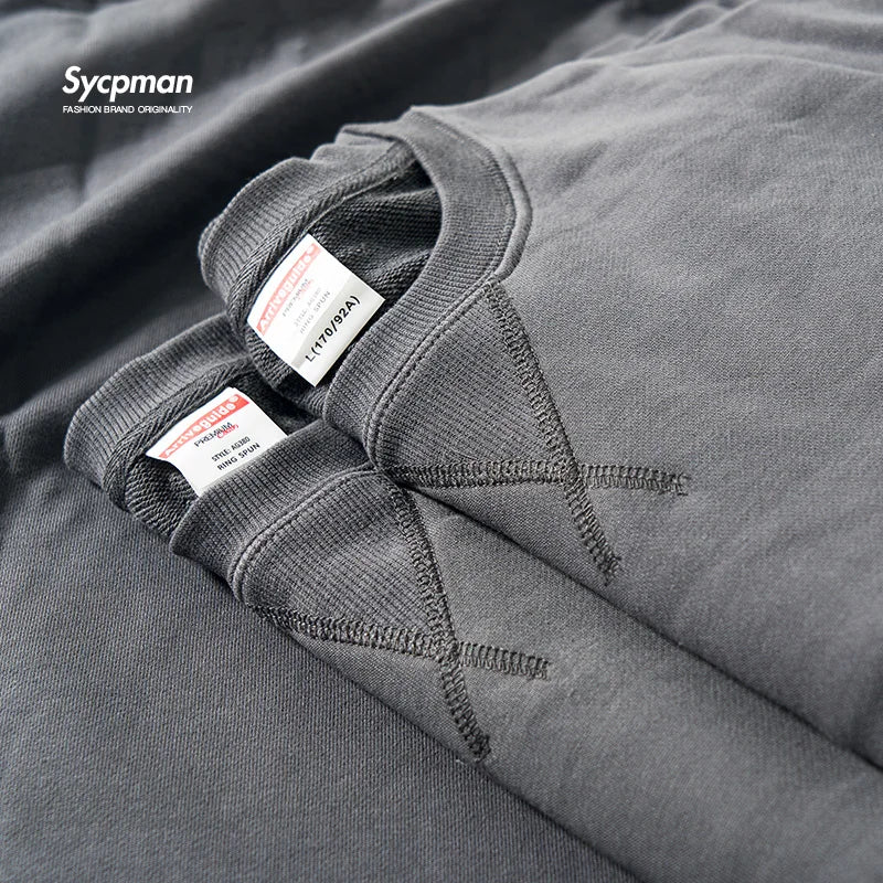 Vintage Inverted Triangle Design Cotton Sweater