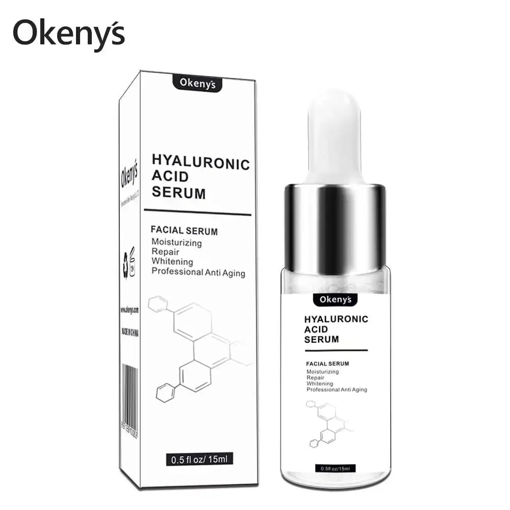 Okeny's Hyaluronic Acid Face Serum - 15ml Moisturizing Elixir for Anti Aging & Skin Firming