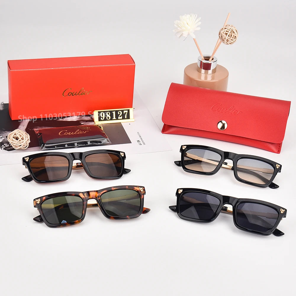 Coulier Unisex Vintage Sunglasses: TR Frame Elegance, Polarized Sun Protection