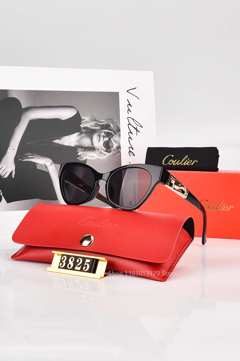 Coulier Retro Cat Eye Sunglasses - UV Protection