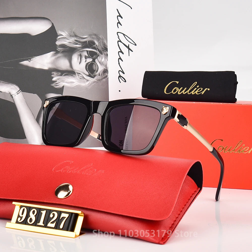Coulier Unisex Vintage Sunglasses: TR Frame Elegance, Polarized Sun Protection
