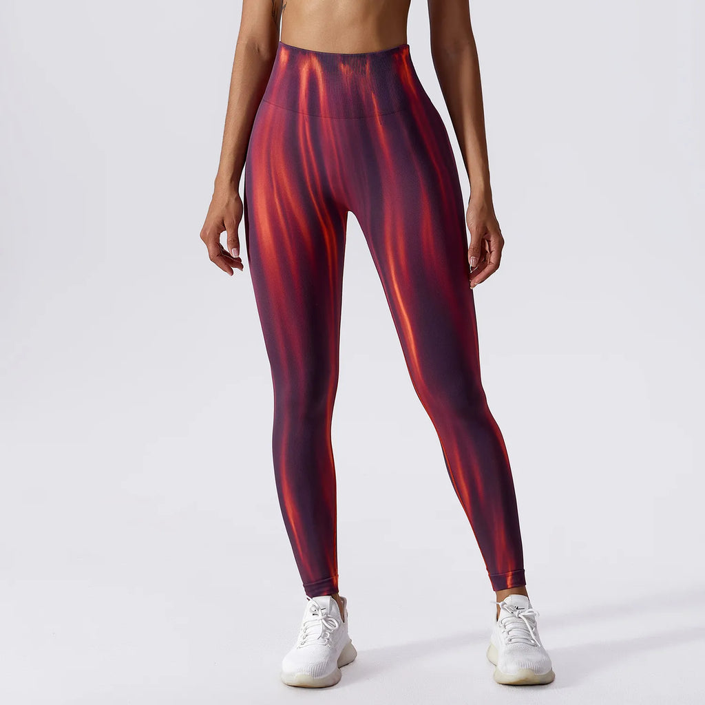 Tie-Dye Yoga Pants Gym Leggings - Women's Seamless Sports Leggings