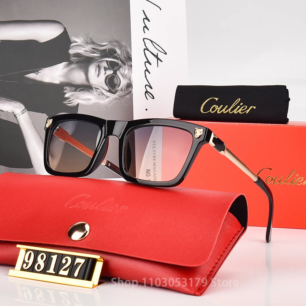 Coulier Unisex Vintage Sunglasses: TR Frame Elegance, Polarized Sun Protection