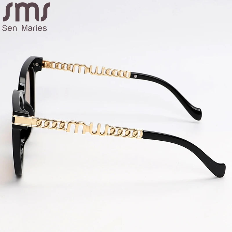 Square Punk Sunglasses Women Men Fashion Brand Designer Brown Black Sun Glasses UV400 Classics Shades Eyewear