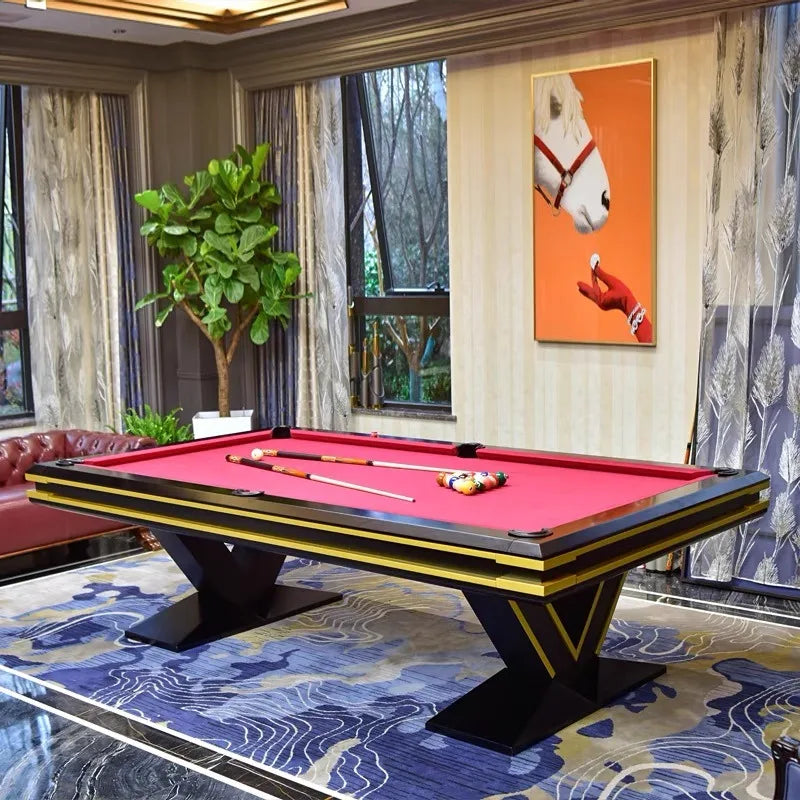 Luxury Unique table leg Modern style V shape design Pool table 9ft 8ft