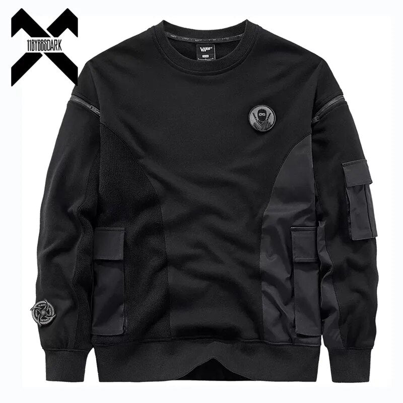Sweatshirt Pullover Loose O-Neck by Anhui