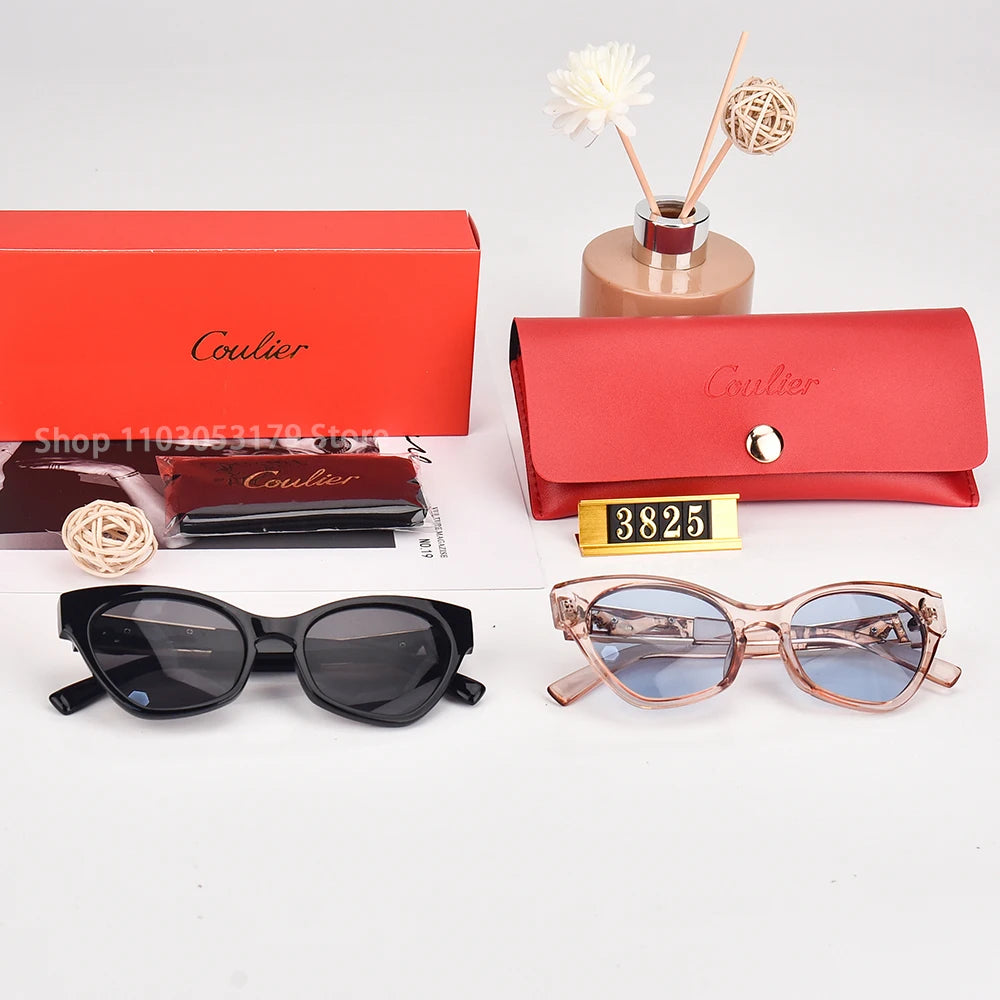 Coulier Retro Cat Eye Sunglasses - UV Protection