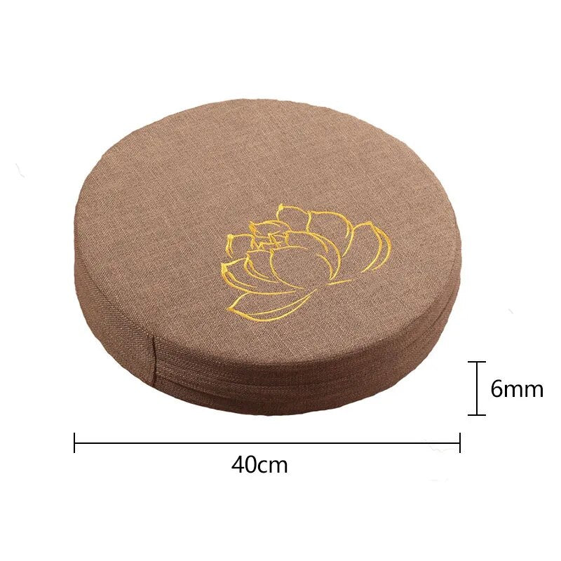 Yoga Cushion Linen - Japanese Tatami Mat Pillow perfect for Meditation