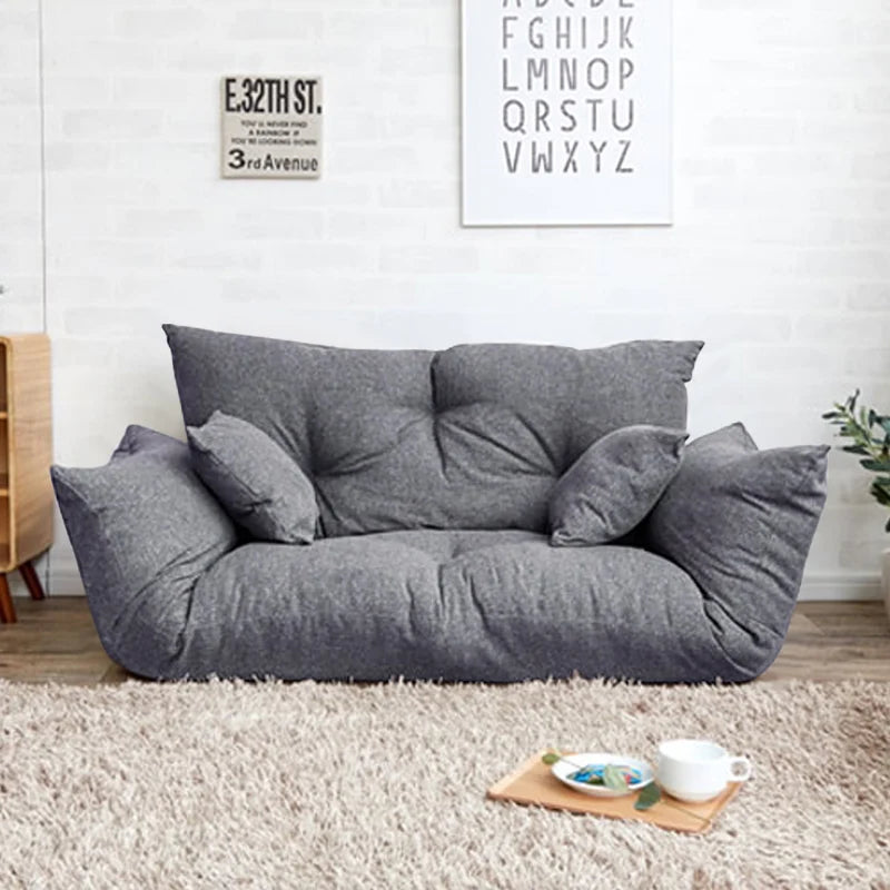 Fabric Folding Sofa - Japanese Style Living Room Furniture