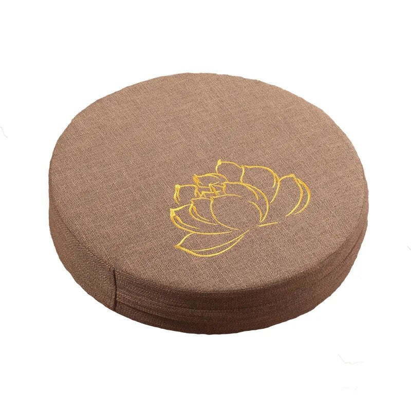 Yoga Cushion Linen - Japanese Tatami Mat Pillow perfect for Meditation