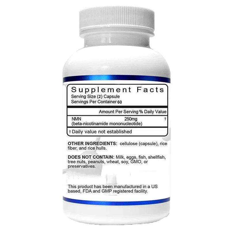 NMN Supplement - Fast-Absorbing Nicotinamide Mononucleotide for Energy, Skin Health & Anti-Ageing
