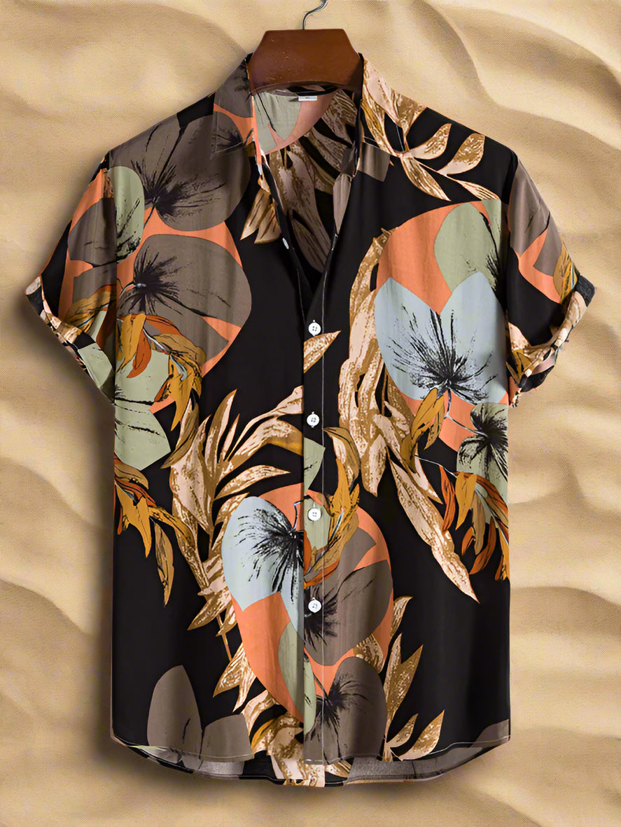 Men's Cotton Printed Short Sleeve Shirt