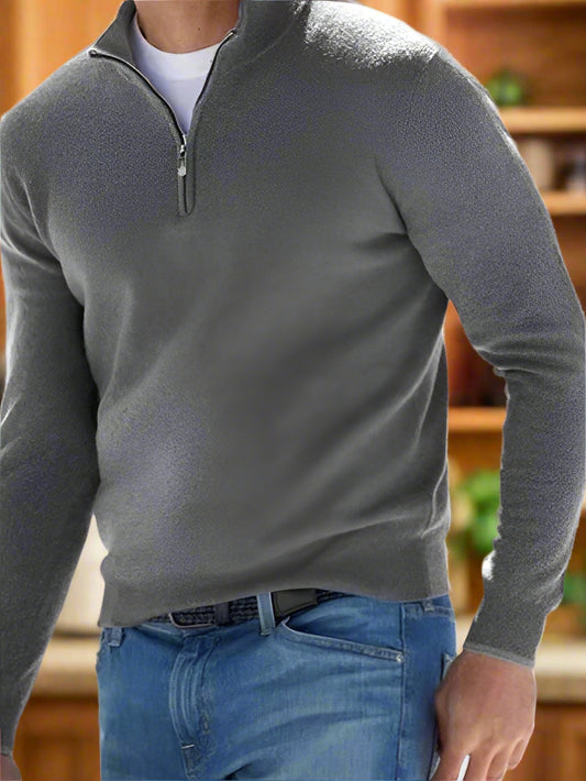 Long Sleeve V Neck Fleece Casual Top