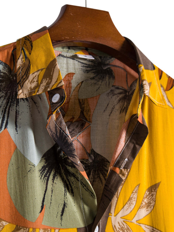 Men's Cotton Printed Short Sleeve Shirt
