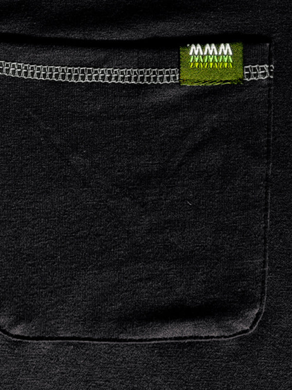 HENLEY Block Knitted Long Sleeve T-Shirt