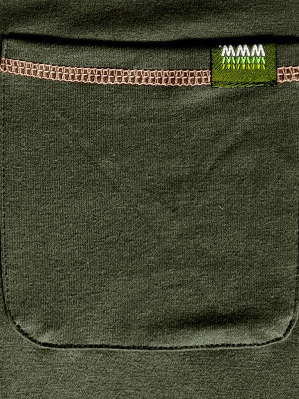 HENLEY Block Knitted Long Sleeve T-Shirt