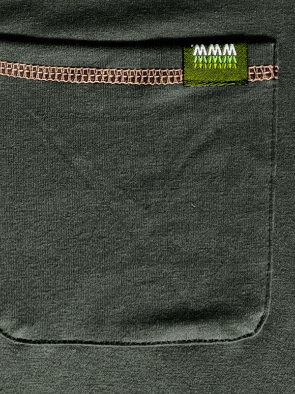 HENLEY Block Knitted Long Sleeve T-Shirt