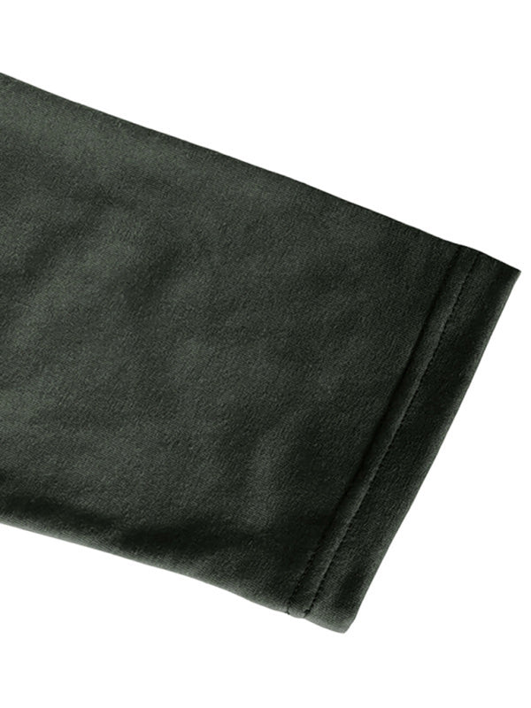 HENLEY Block Knitted Long Sleeve T-Shirt