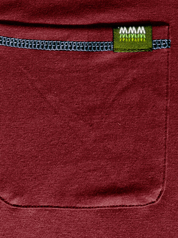 HENLEY Block Knitted Long Sleeve T-Shirt