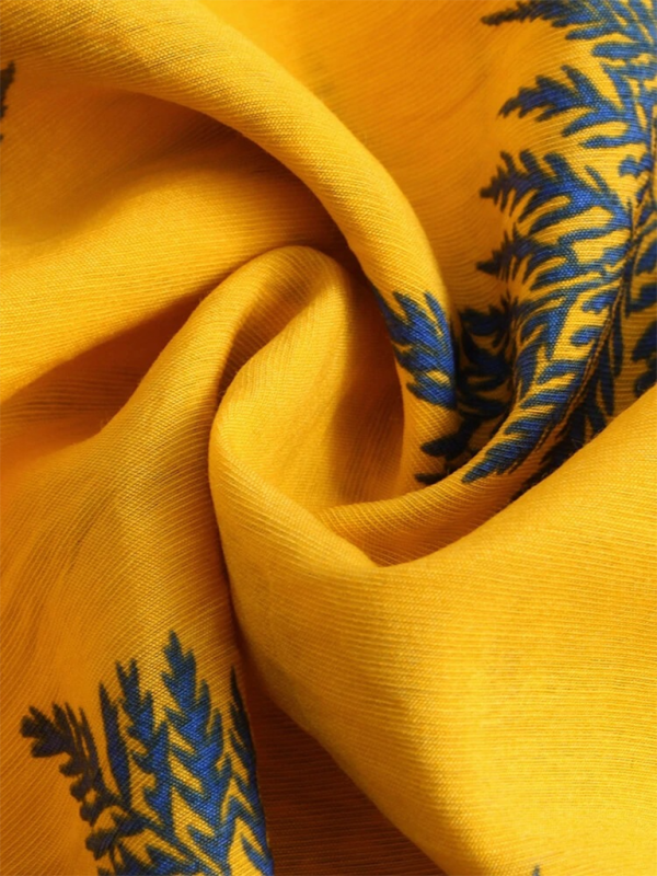 Loose Maple Leaf Print - Short Sleeve Shirt