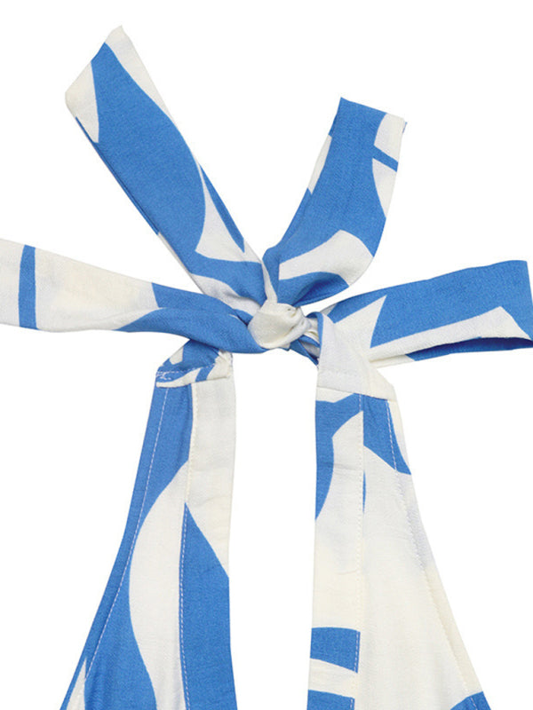 Floral print dress in a seaside holiday style