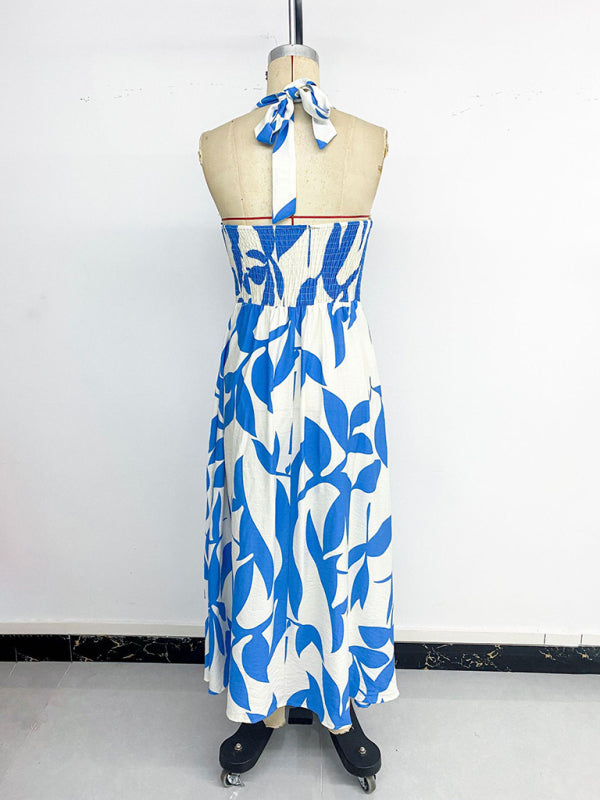 Floral print dress in a seaside holiday style