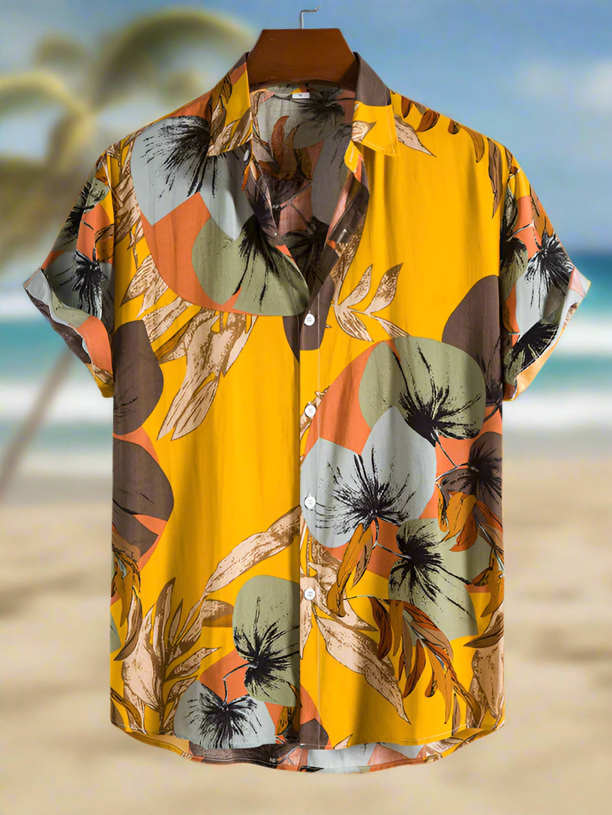 Men's Cotton Printed Short Sleeve Shirt