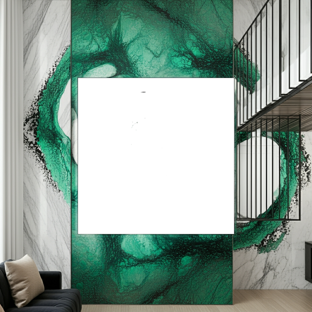 "Green Dispersion - ONE" Limited Edition Metallic Wall Art by Emotional Alchemy