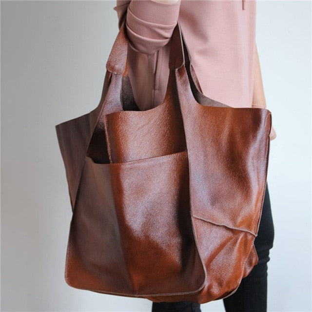 Faux Leather Stylish Shoulder Bag