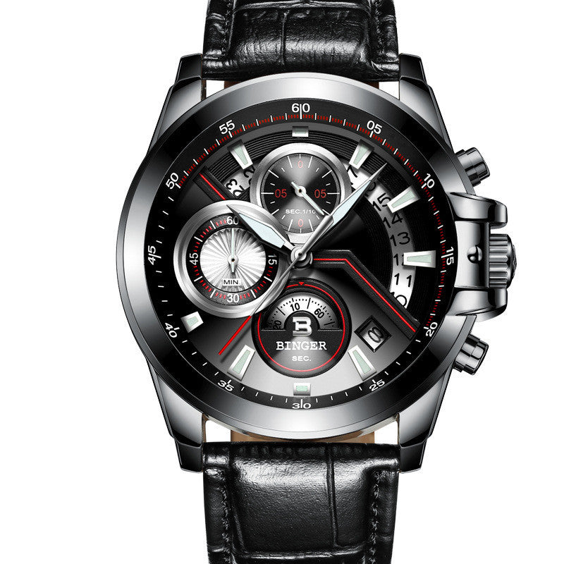 Stay Active and Stylish with the Binger Men's Quartz Sports Watch