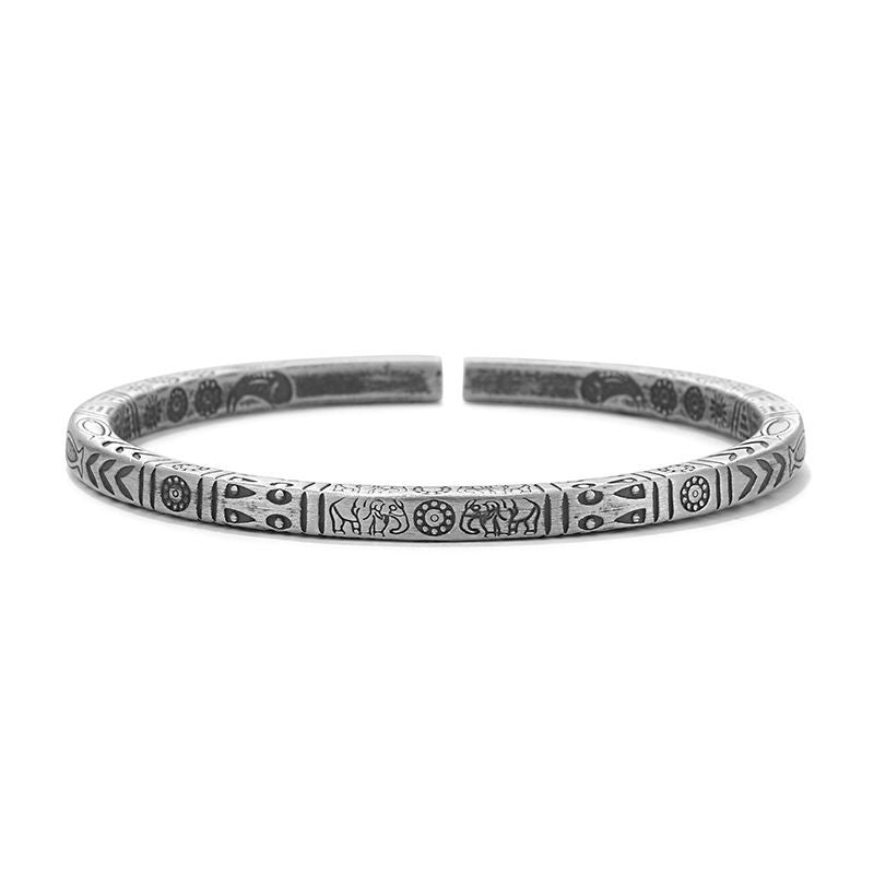 Totem national wind bracelet. Handmade in Silver