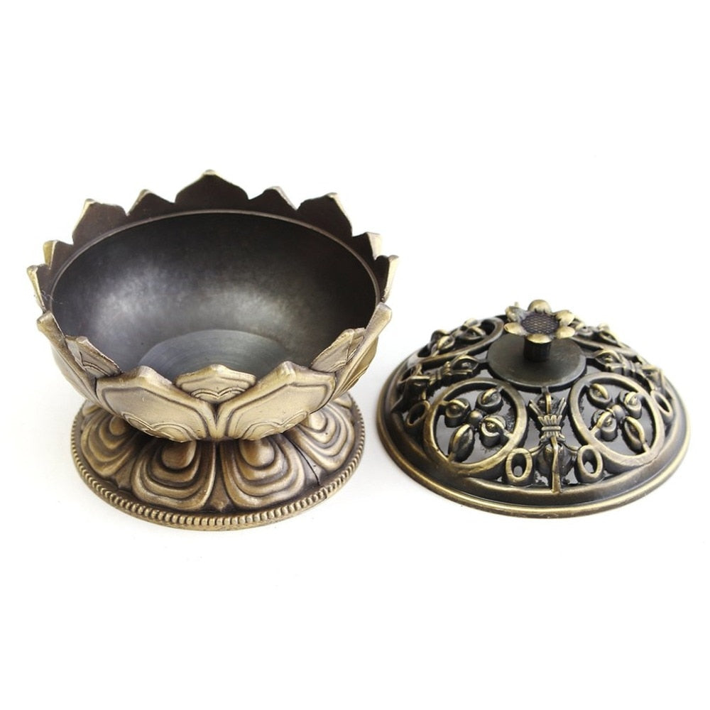 Create a Serene office Atmosphere with our Buddha Alloy Incense Burner for Buddhist Temples