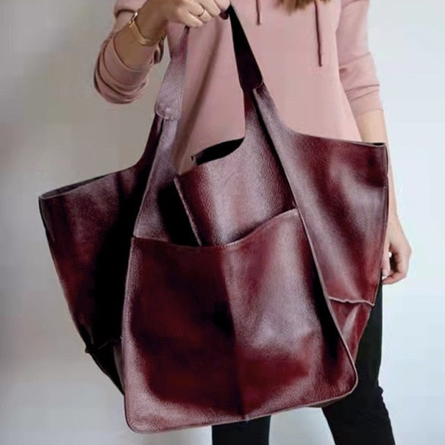 Faux Leather Stylish Shoulder Bag