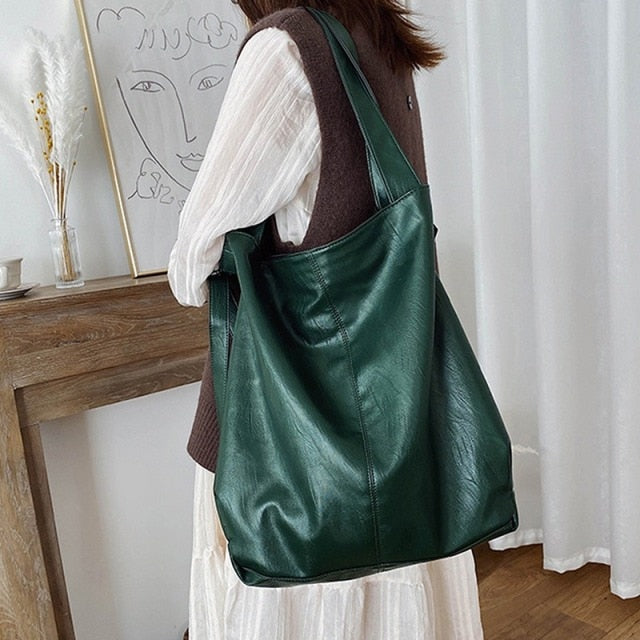 Faux Leather Stylish Shoulder Bag