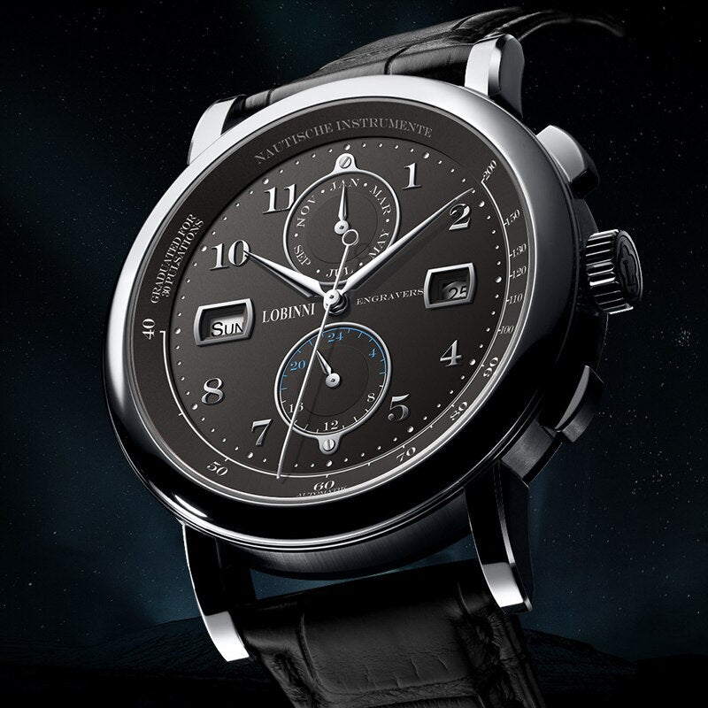 LOBINNI Men's Business Watch: Luxurious Timepiece