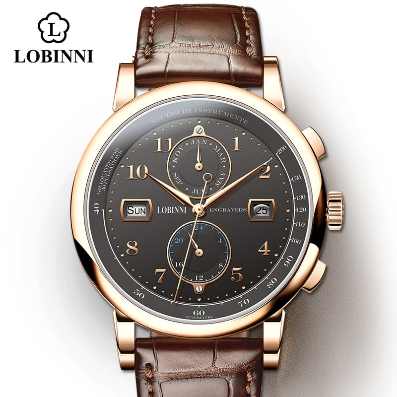 LOBINNI Men's Business Watch: Luxurious Timepiece